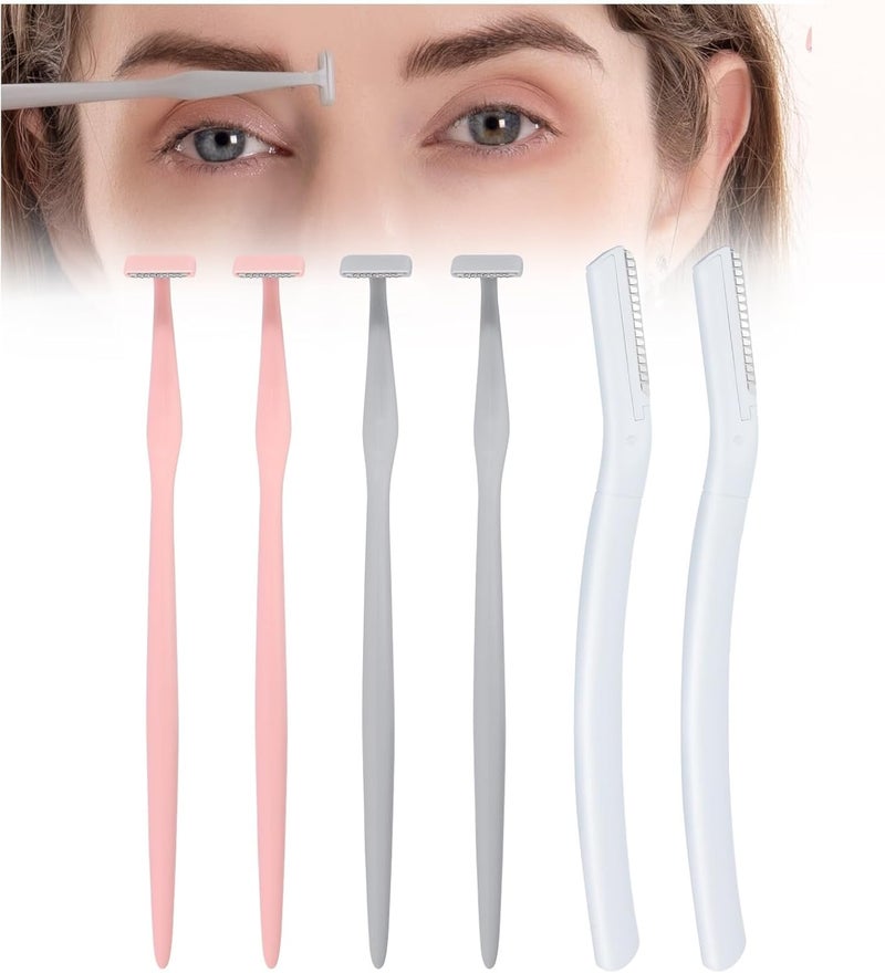 Cut it Eyebrow Razors w/Dermaplane Razors Set - Japanese Blades Razors - Small Face Razors for Peach Fuzz and Fine Hair, Multipurpose Exfoliating Dermaplaning Tools for Women and Men - Image 1